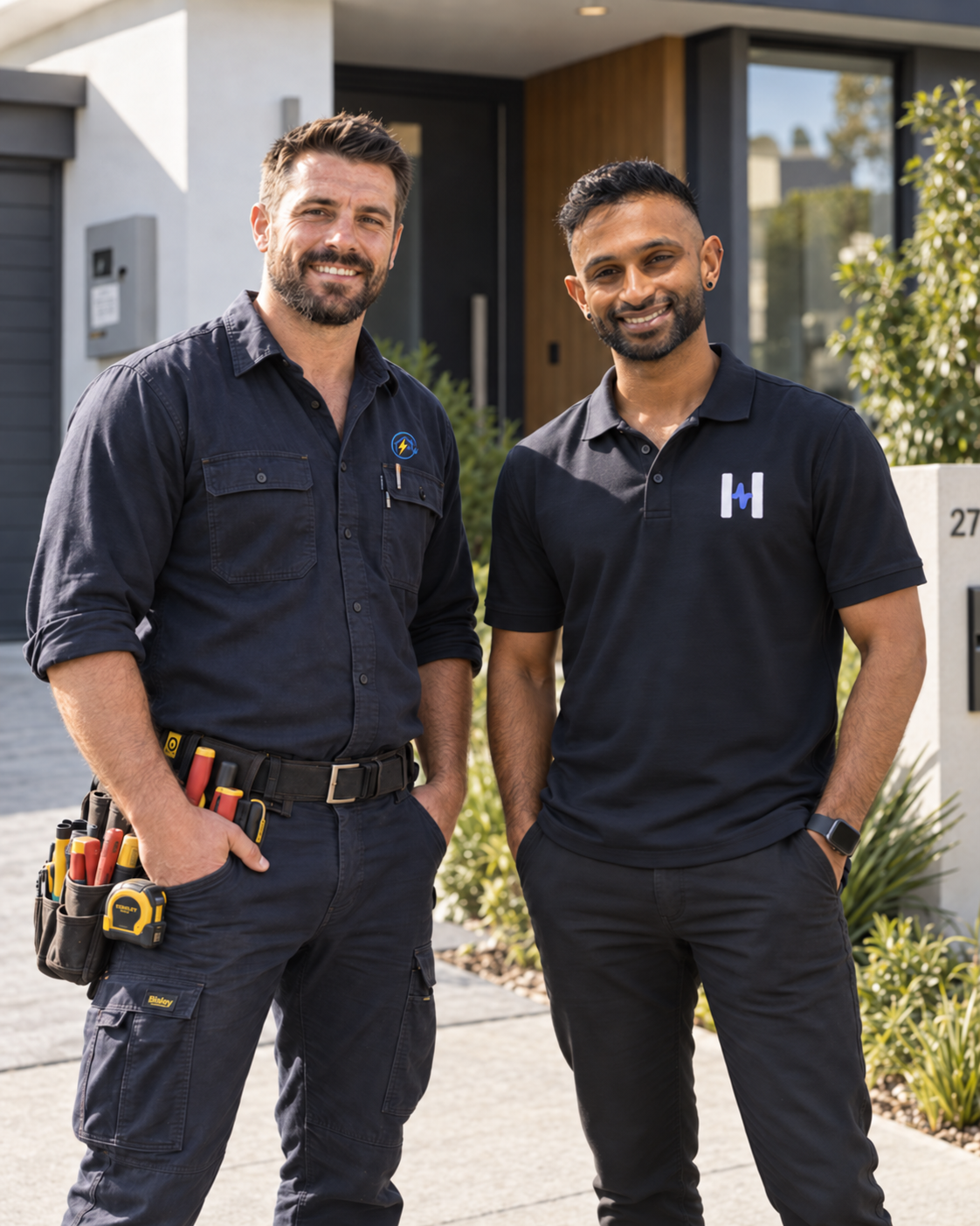 Jay from HyperLeads with an electrical contractor client